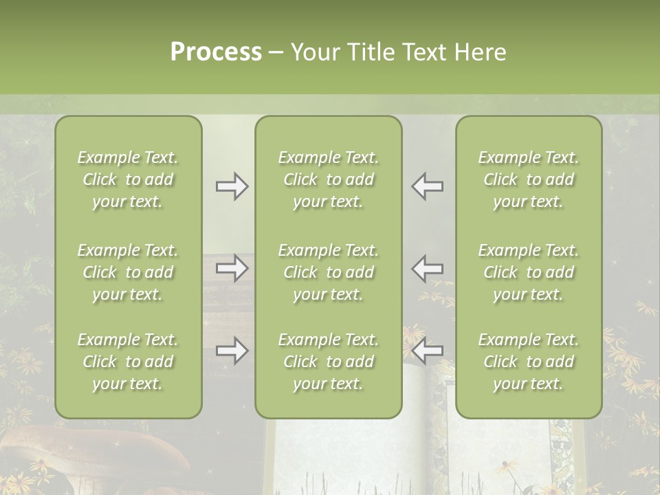 Fantasy Las Zaczarowany PowerPoint Template