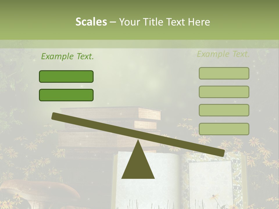 Fantasy Las Zaczarowany PowerPoint Template