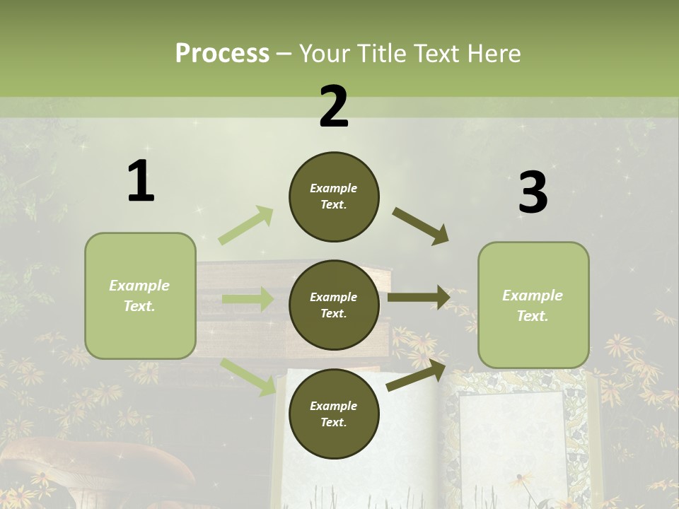 Fantasy Las Zaczarowany PowerPoint Template