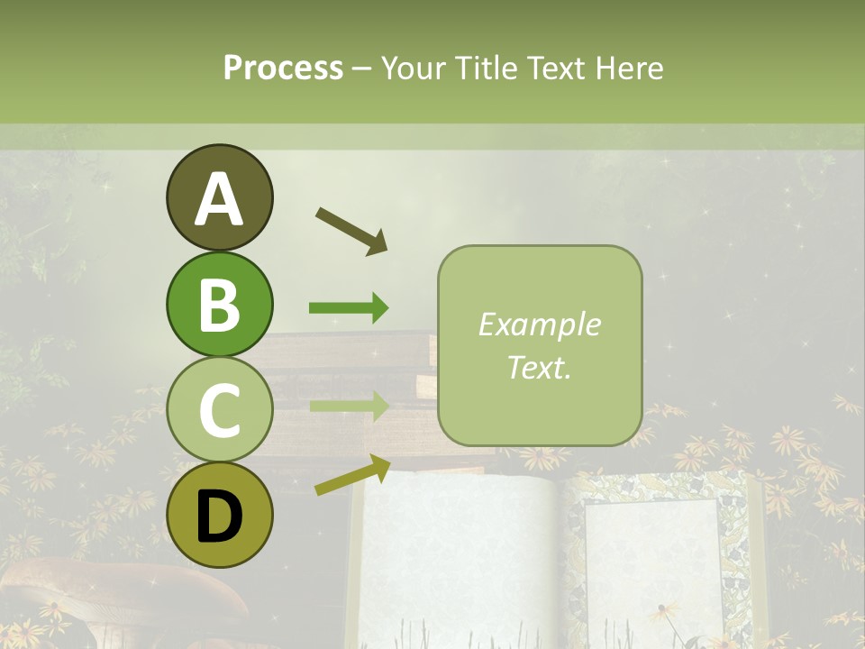 Fantasy Las Zaczarowany PowerPoint Template