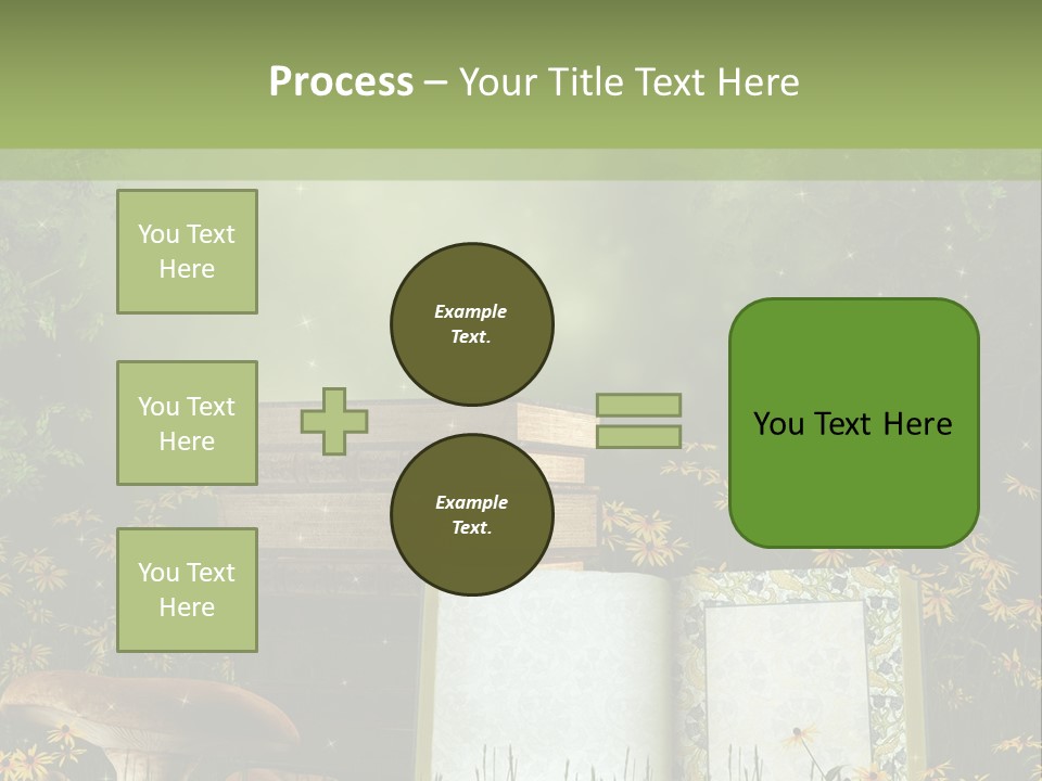 Fantasy Las Zaczarowany PowerPoint Template