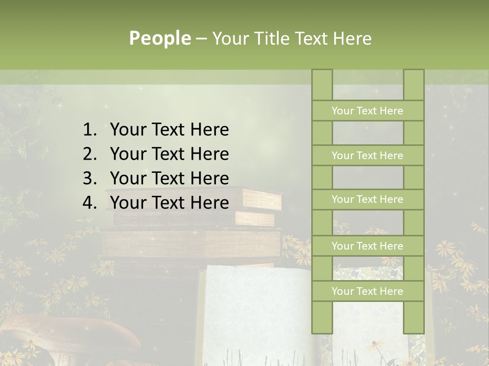 Fantasy Las Zaczarowany PowerPoint Template