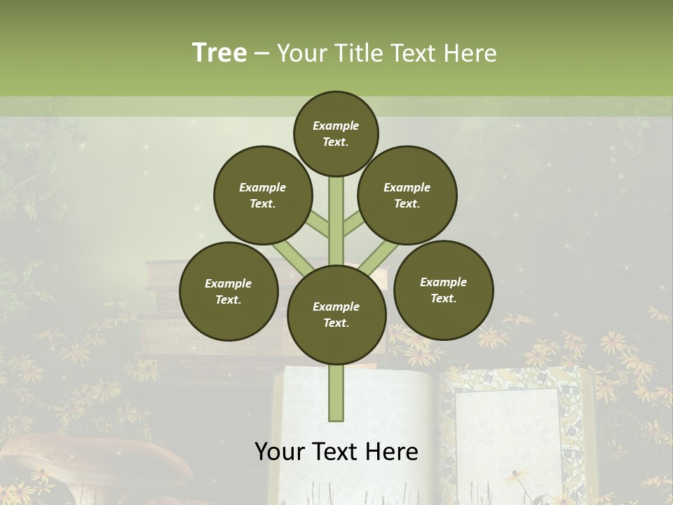 Fantasy Las Zaczarowany PowerPoint Template