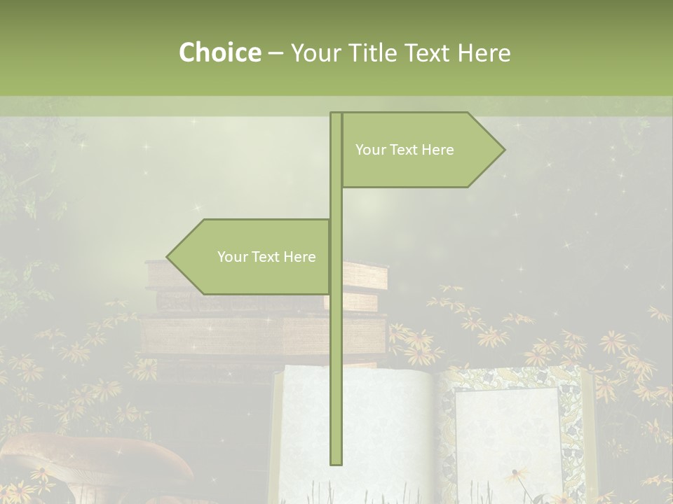 Fantasy Las Zaczarowany PowerPoint Template