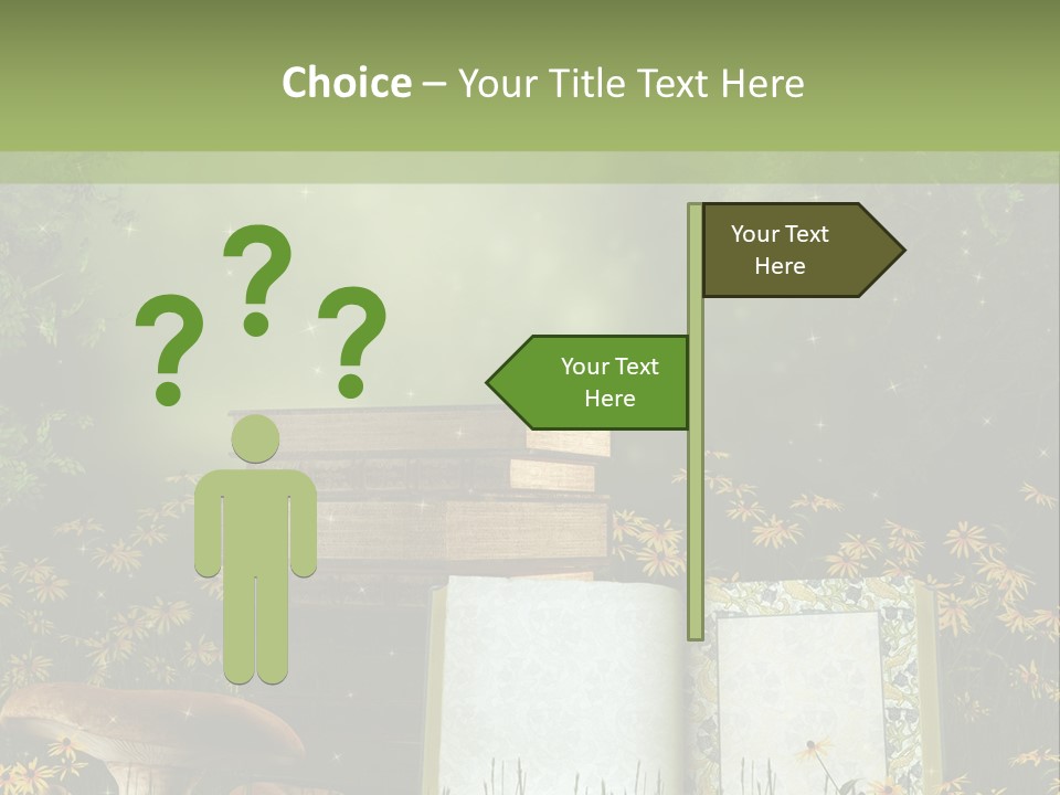 Fantasy Las Zaczarowany PowerPoint Template