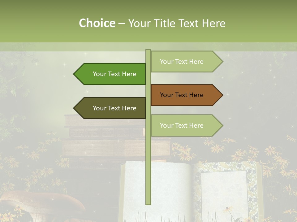 Fantasy Las Zaczarowany PowerPoint Template
