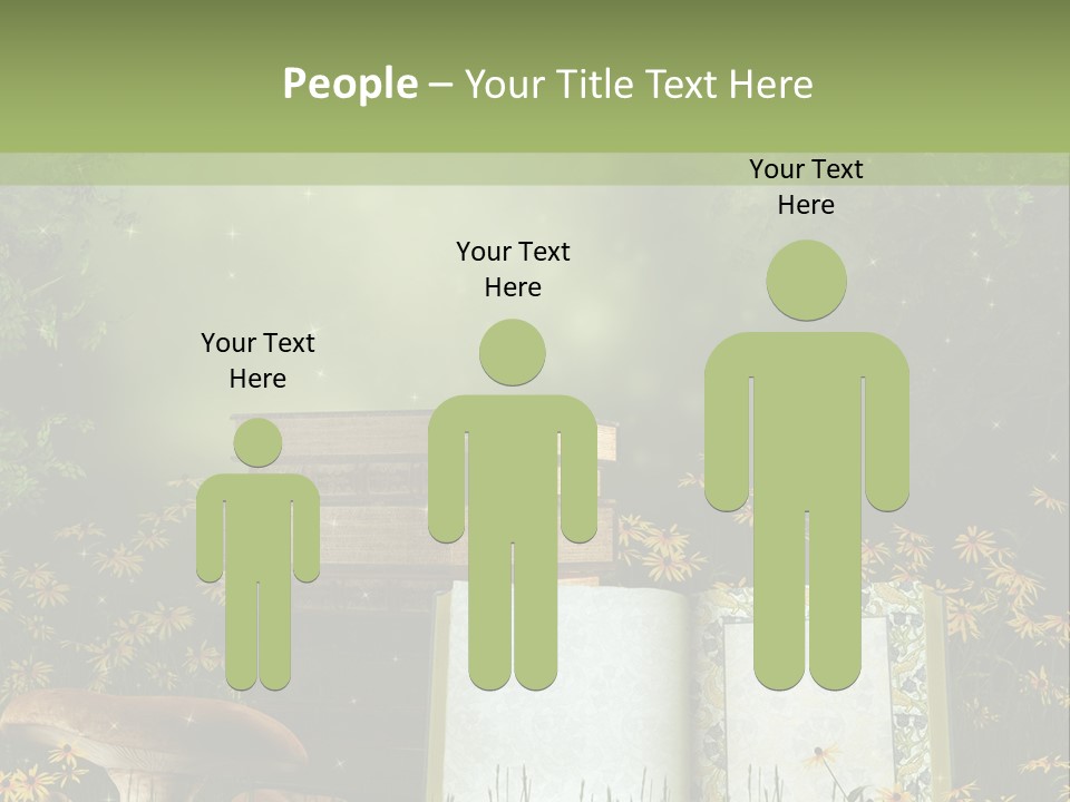 Fantasy Las Zaczarowany PowerPoint Template
