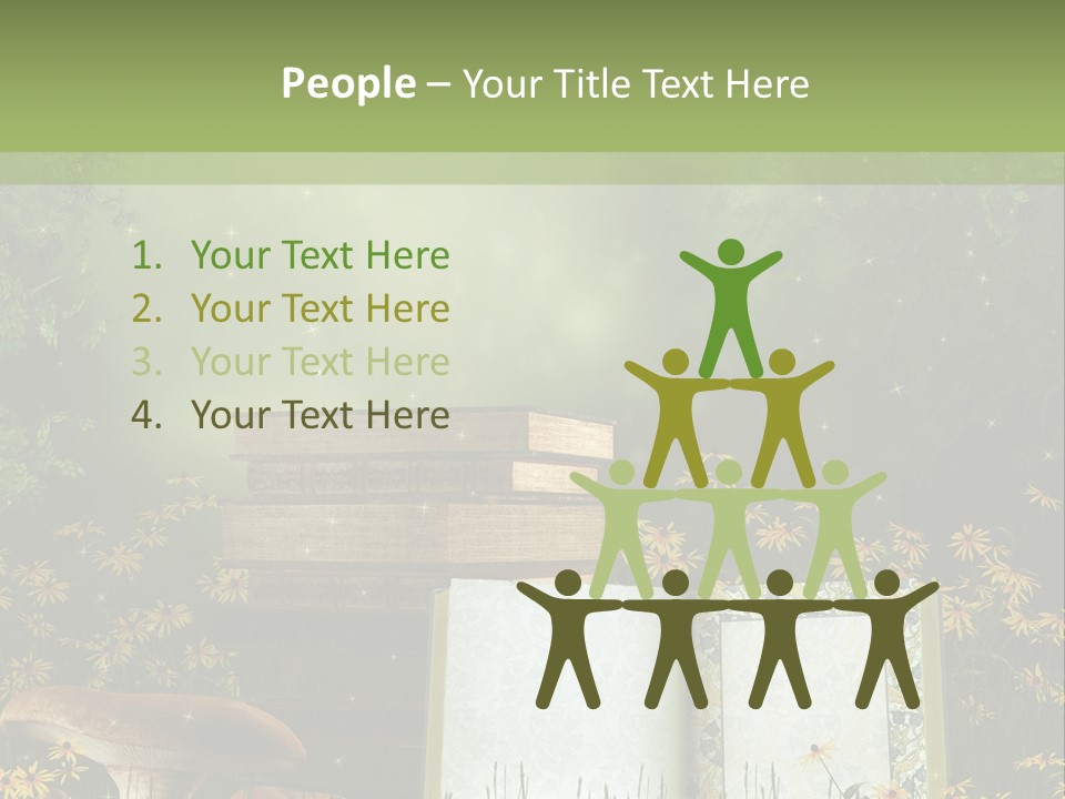 Fantasy Las Zaczarowany PowerPoint Template