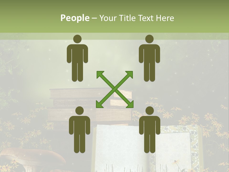 Fantasy Las Zaczarowany PowerPoint Template