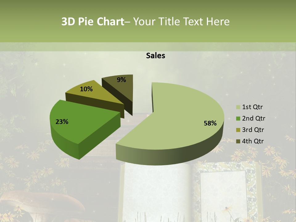 Fantasy Las Zaczarowany PowerPoint Template