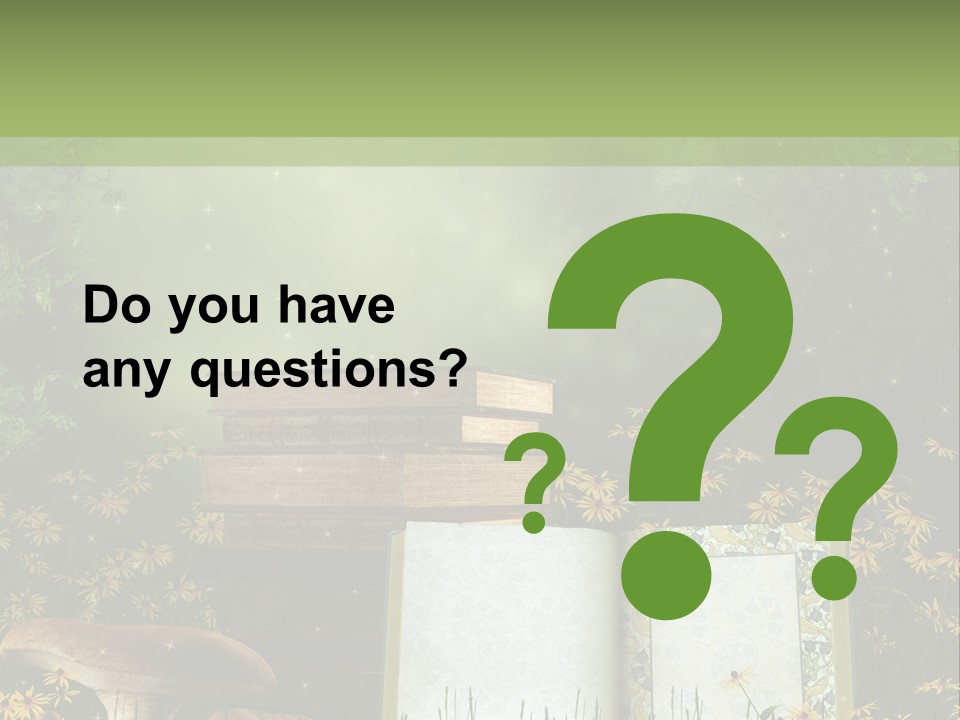 Fantasy Las Zaczarowany PowerPoint Template