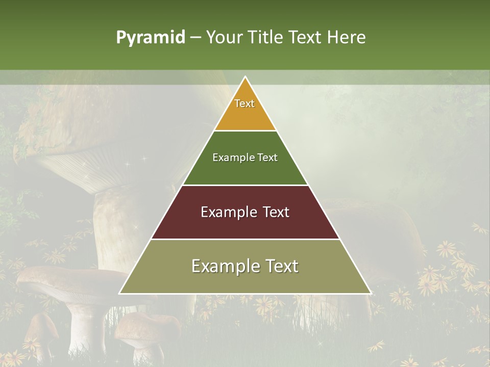 Grzyb Trawa Zielony PowerPoint Template