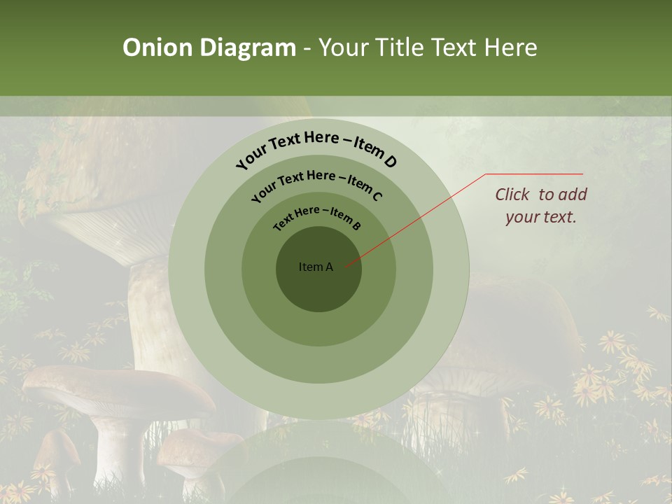 Grzyb Trawa Zielony PowerPoint Template