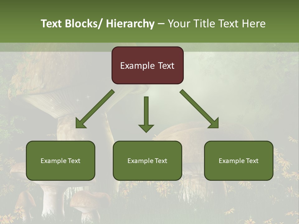 Grzyb Trawa Zielony PowerPoint Template
