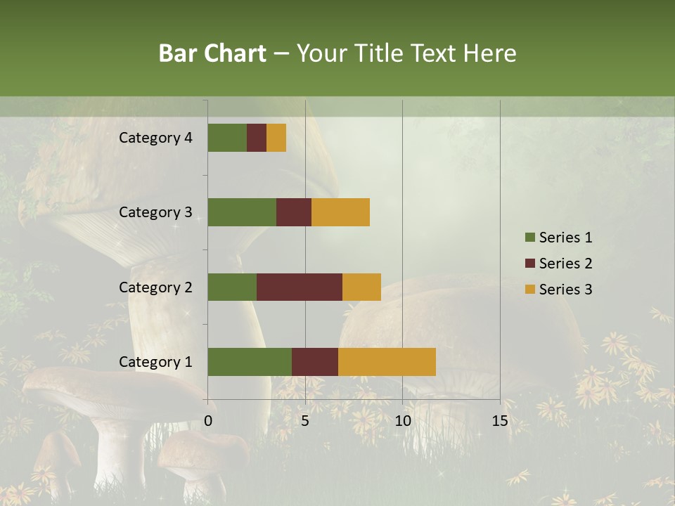 Grzyb Trawa Zielony PowerPoint Template