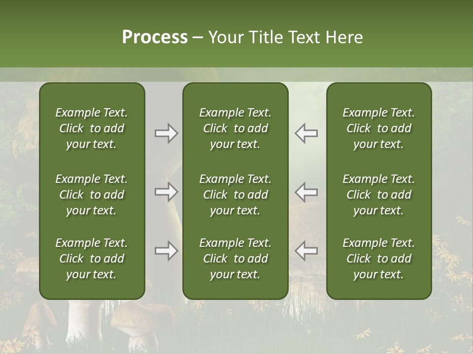 Grzyb Trawa Zielony PowerPoint Template