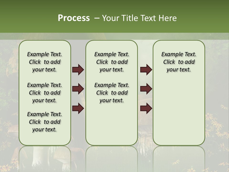 Grzyb Trawa Zielony PowerPoint Template