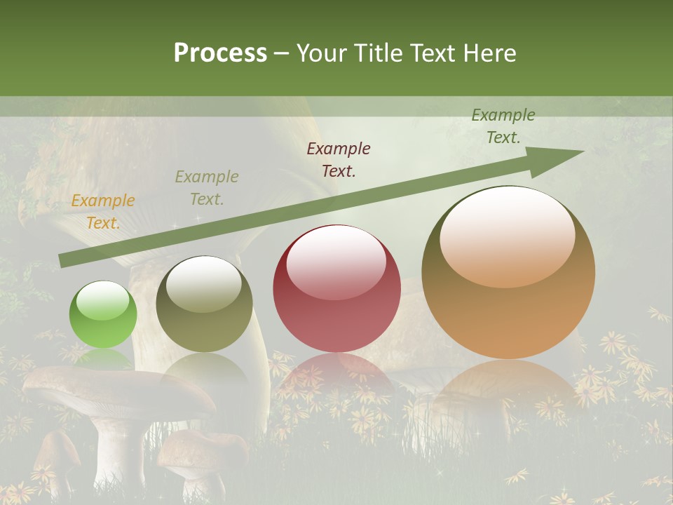 Grzyb Trawa Zielony PowerPoint Template