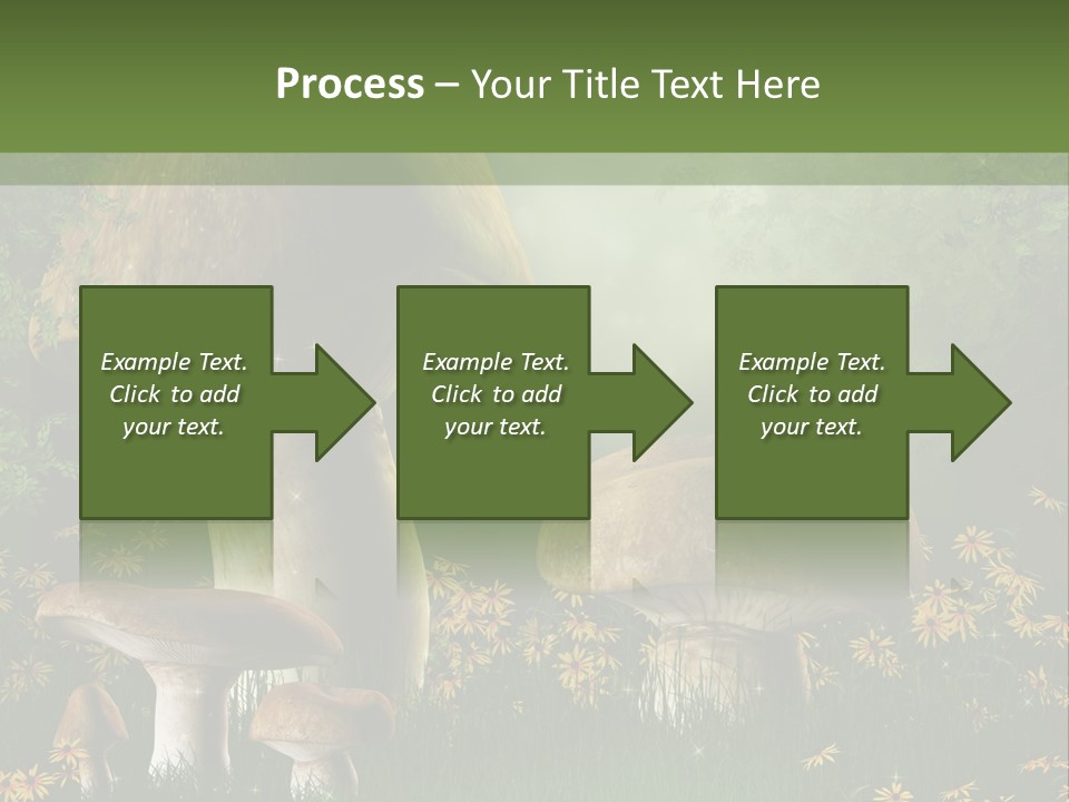 Grzyb Trawa Zielony PowerPoint Template