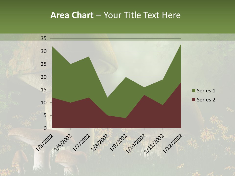 Grzyb Trawa Zielony PowerPoint Template