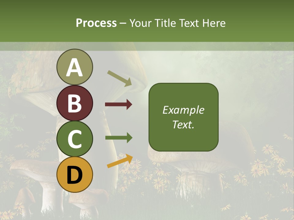 Grzyb Trawa Zielony PowerPoint Template