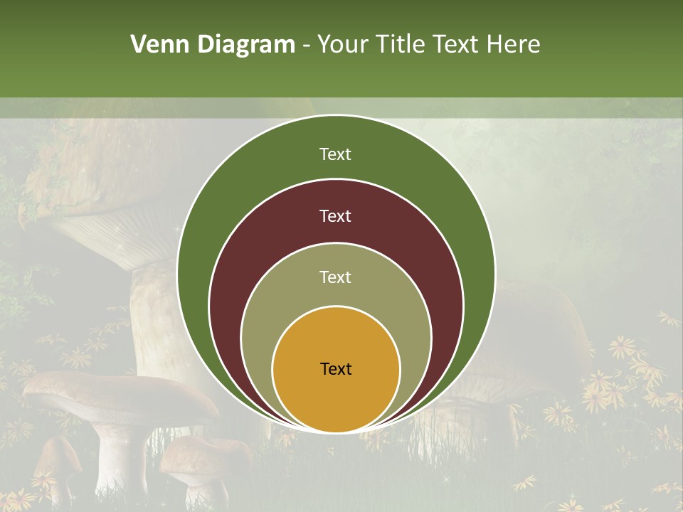 Grzyb Trawa Zielony PowerPoint Template