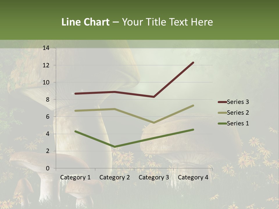 Grzyb Trawa Zielony PowerPoint Template