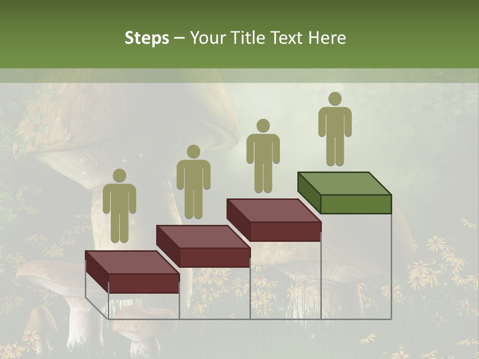 Grzyb Trawa Zielony PowerPoint Template