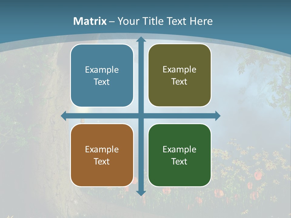 Zaczarowany Polana Las PowerPoint Template