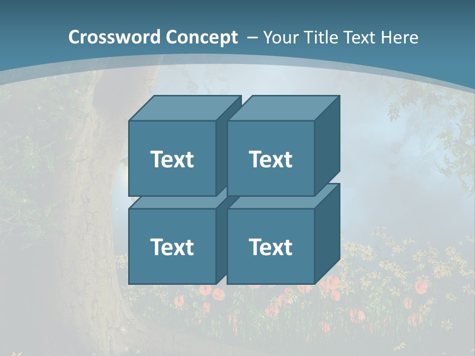 Zaczarowany Polana Las PowerPoint Template