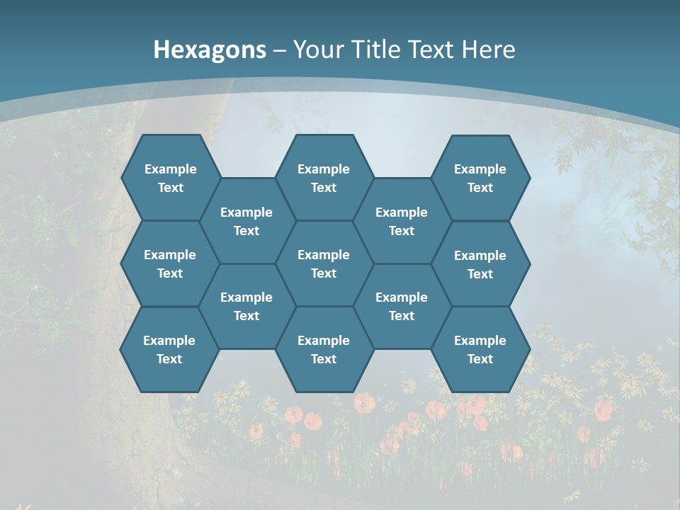 Zaczarowany Polana Las PowerPoint Template