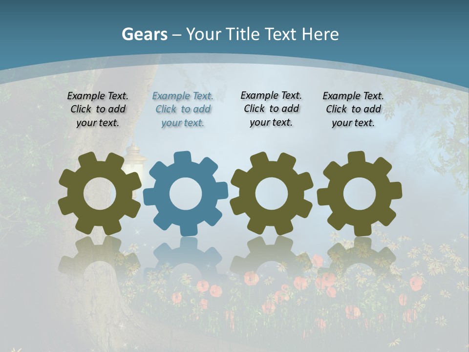 Zaczarowany Polana Las PowerPoint Template