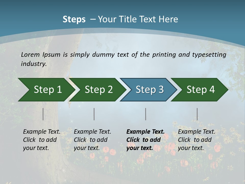 Zaczarowany Polana Las PowerPoint Template