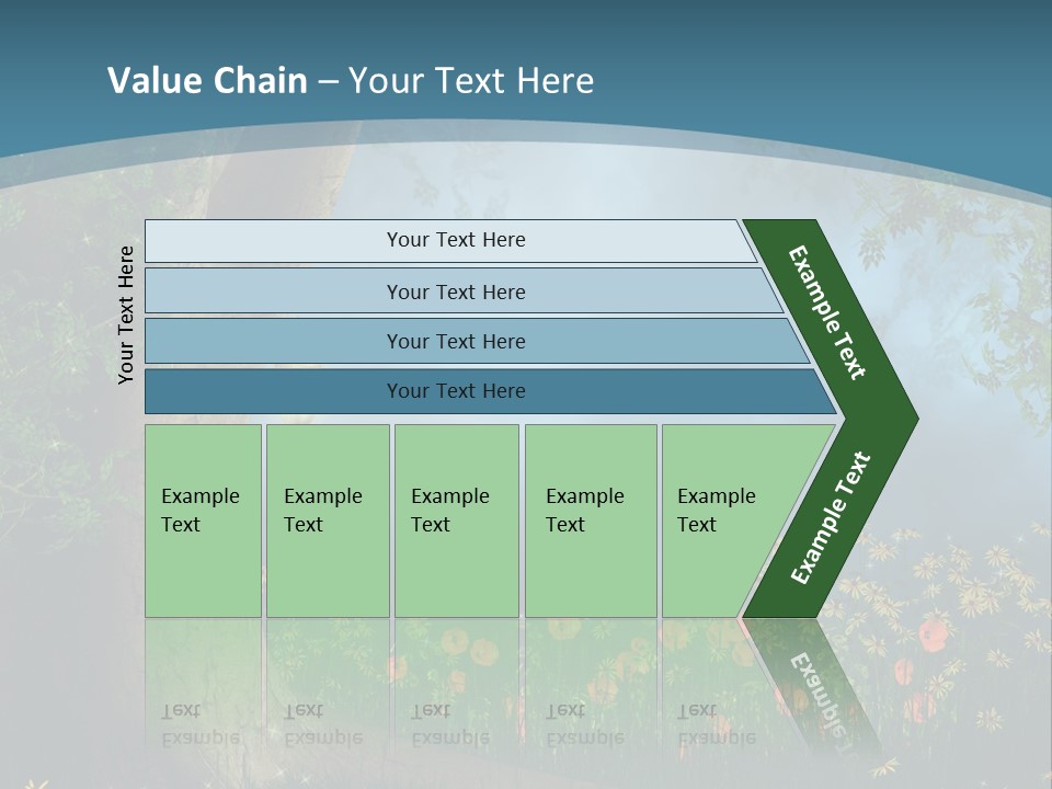 Zaczarowany Polana Las PowerPoint Template