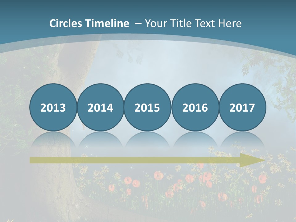 Zaczarowany Polana Las PowerPoint Template