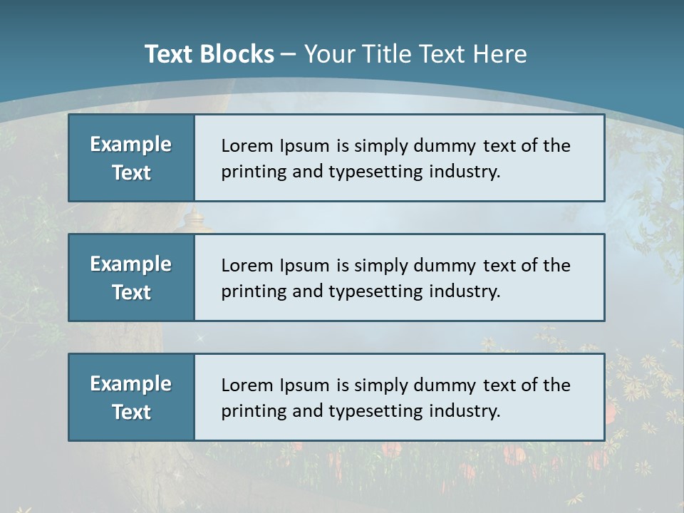Zaczarowany Polana Las PowerPoint Template