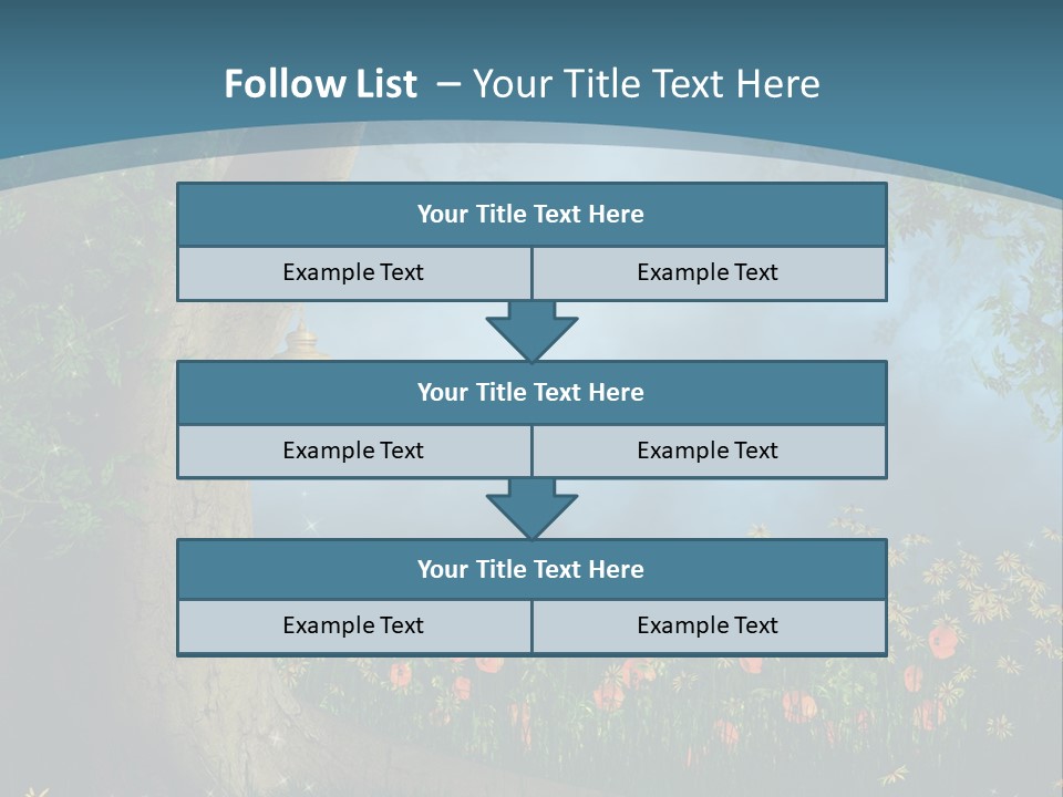 Zaczarowany Polana Las PowerPoint Template