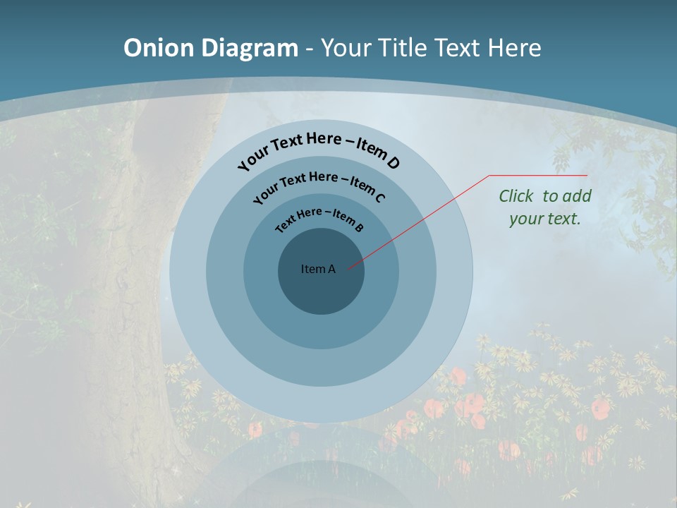 Zaczarowany Polana Las PowerPoint Template