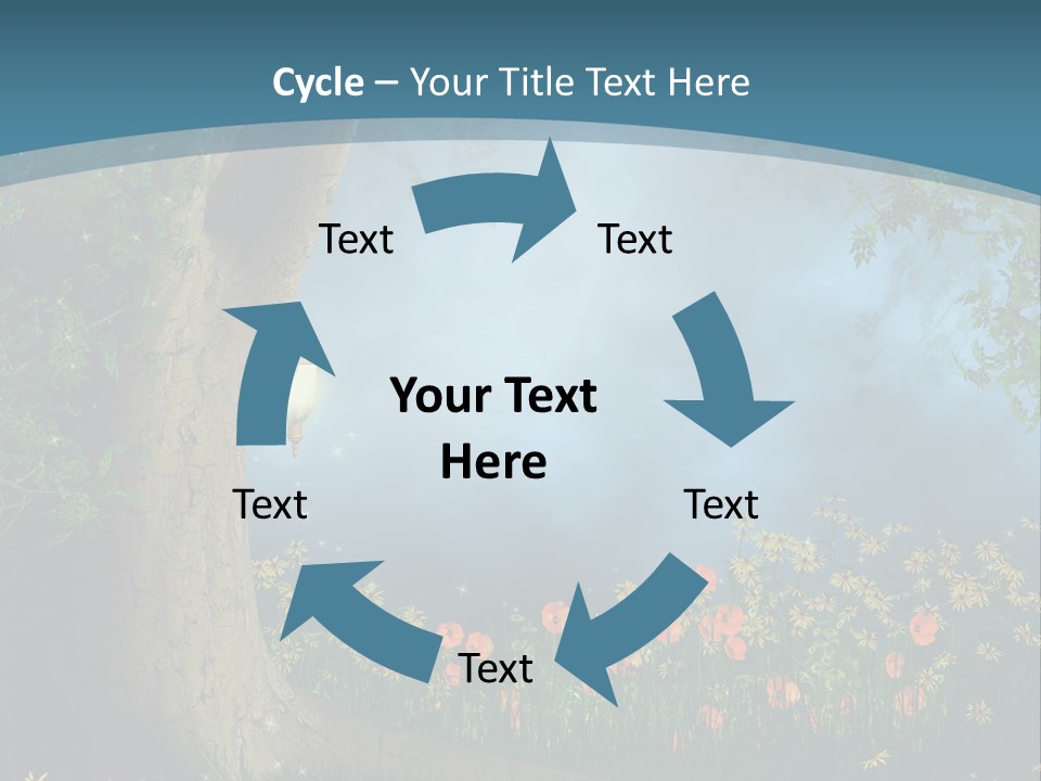 Zaczarowany Polana Las PowerPoint Template