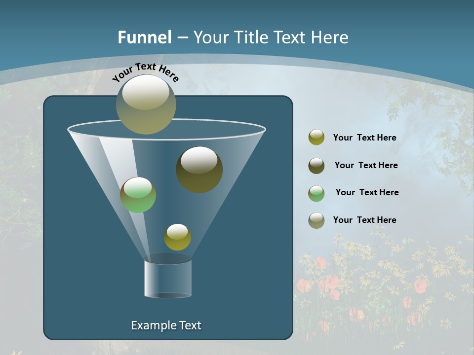 Zaczarowany Polana Las PowerPoint Template