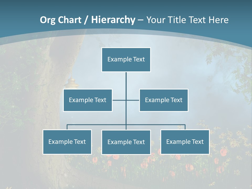 Zaczarowany Polana Las PowerPoint Template