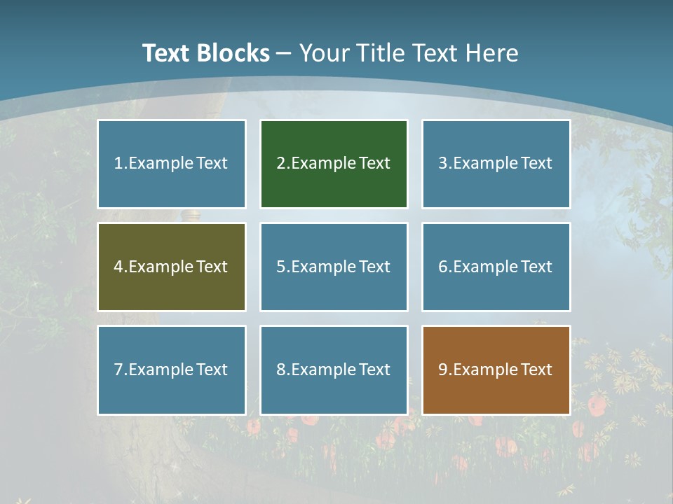 Zaczarowany Polana Las PowerPoint Template