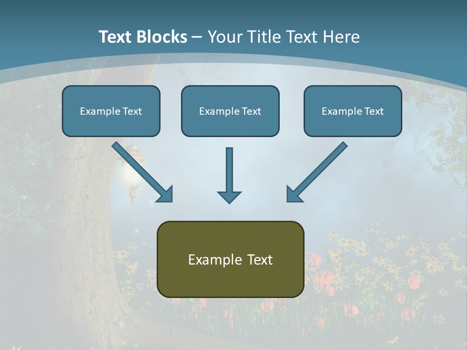 Zaczarowany Polana Las PowerPoint Template