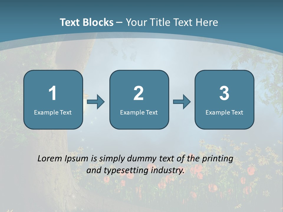 Zaczarowany Polana Las PowerPoint Template