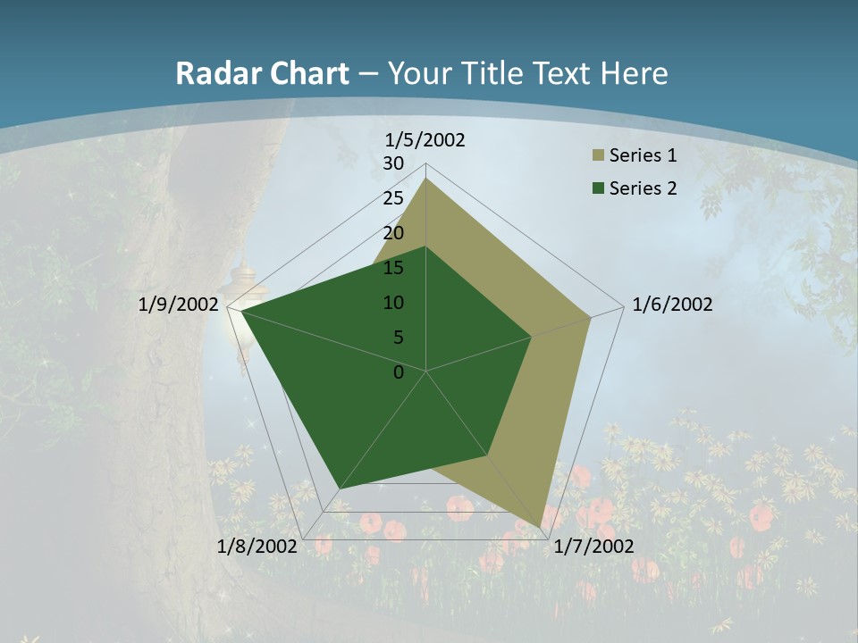 Zaczarowany Polana Las PowerPoint Template