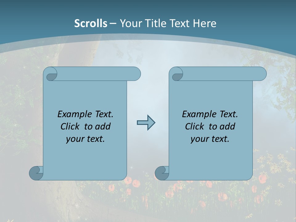 Zaczarowany Polana Las PowerPoint Template