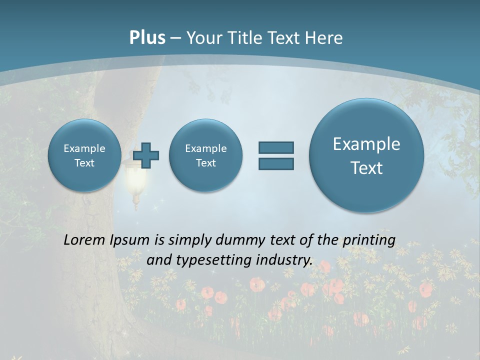 Zaczarowany Polana Las PowerPoint Template