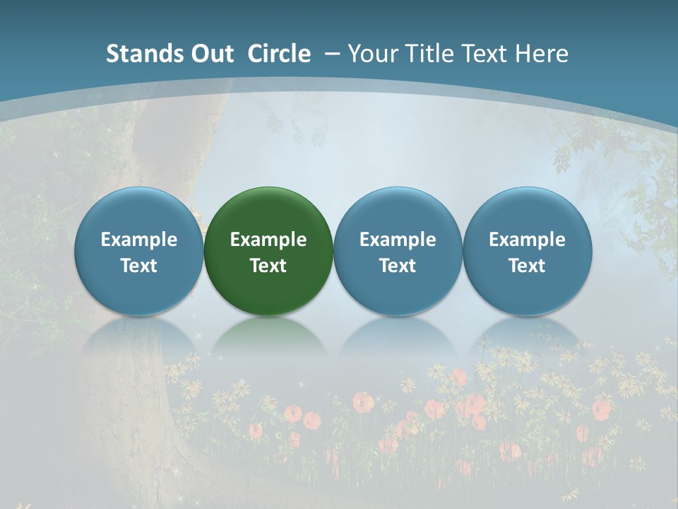 Zaczarowany Polana Las PowerPoint Template