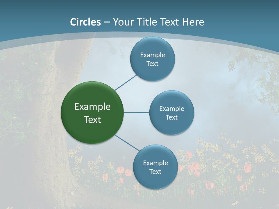 Zaczarowany Polana Las PowerPoint Template