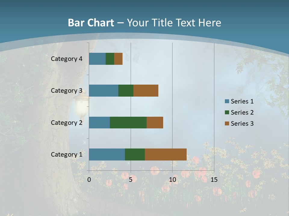 Zaczarowany Polana Las PowerPoint Template